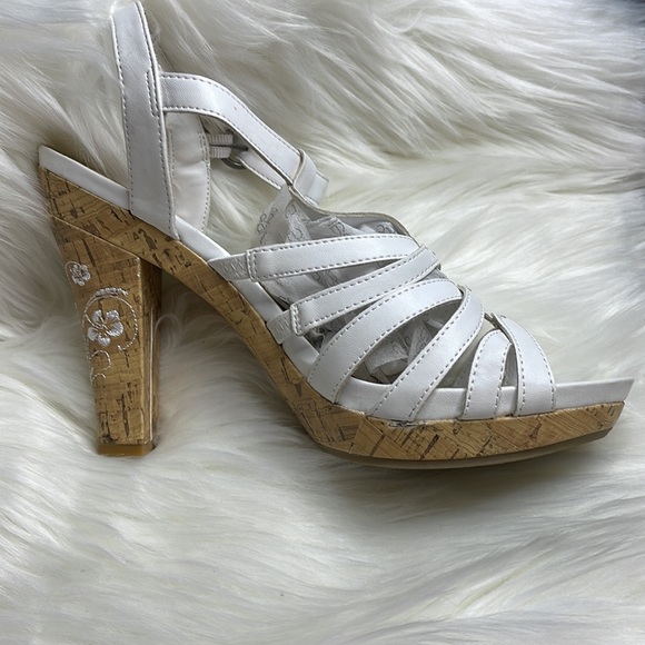 NWOT Bongo “Catalina” Strappy Sandal White Size 10M with a 4” Heel - Picture 8 of 13